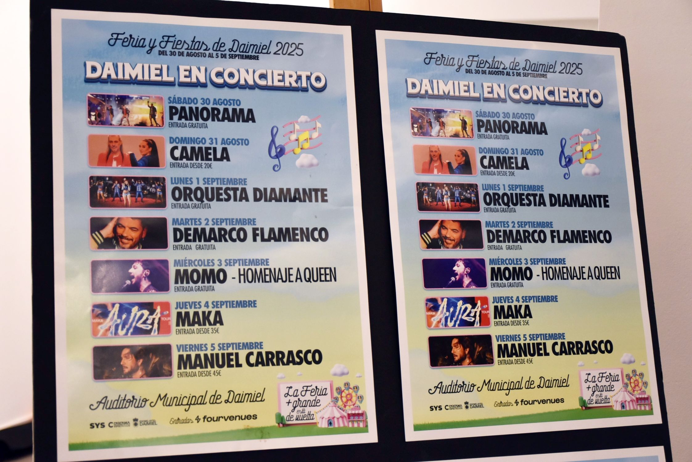 Manuel Carrasco, Camela y Maka actuarán en “Daimiel en Concierto” Manuel Carrasco, Camela y Maka actuarán en “Daimiel en Concierto”