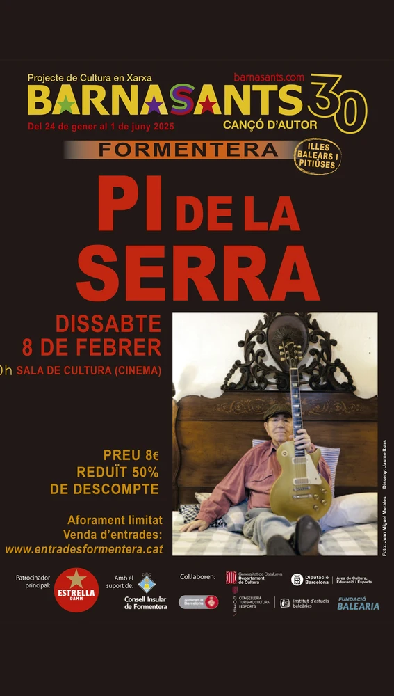 Concierto de Pi de la Serra el sábado 8 de febrero Concierto de Pi de la Serra el sábado 8 de febrero