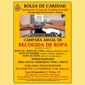 Bolsa de Caridad de la Hermandad del Santísimo Cristo - Recogida de Ropa Bolsa de Caridad de la Hermandad del Santísimo Cristo - Recogida de Ropa