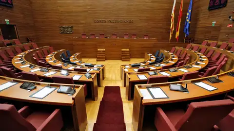 Vista general del hemiciclo de Les Corts Valencianes. Vista general del hemiciclo de Les Corts Valencianes.