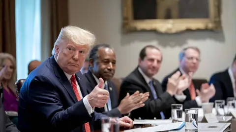 Donald Trump en una foto de archivo Donald Trump en una foto de archivo