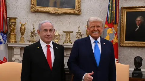Benjamin Netanyahu, primer ministro israelí, y Donald Trump, presidente de EEUU Benjamin Netanyahu, primer ministro israelí, y Donald Trump, presidente de EEUU