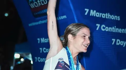 Los siete maratones que ha corrido Verdeliss en siete días para ganar el World Marathon Challenge Los siete maratones que ha corrido Verdeliss en siete días para ganar el World Marathon Challenge