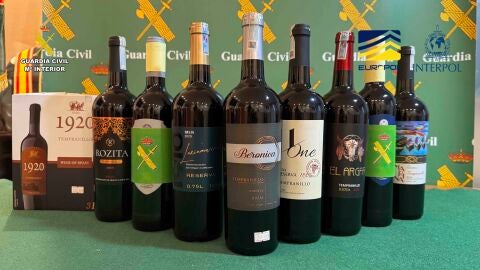 Guardia Civil destapa un entramado que distribu&iacute;a ilegalmente vino bajo la DOCa Rioja en Asia