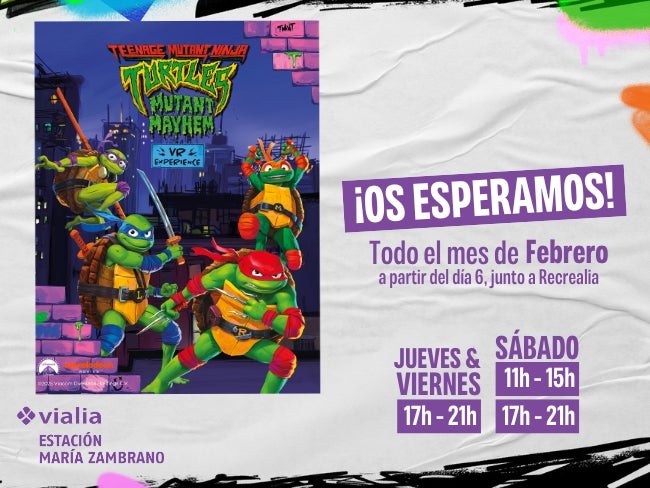 Vive una aventura en Realidad Virtual con Las Tortugas Ninja en el Centro Comercial Vialia Vive una aventura en Realidad Virtual con Las Tortugas Ninja en el Centro Comercial Vialia