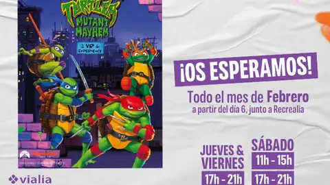 Vive una aventura en Realidad Virtual con Las Tortugas Ninja en el Centro Comercial Vialia Vive una aventura en Realidad Virtual con Las Tortugas Ninja en el Centro Comercial Vialia