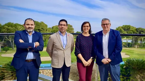 Izda. a derecha: Marce J. Aguado, Ángel Holgado, Carmen Recio y Bernardo Samper Izda. a derecha: Marce J. Aguado, Ángel Holgado, Carmen Recio y Bernardo Samper