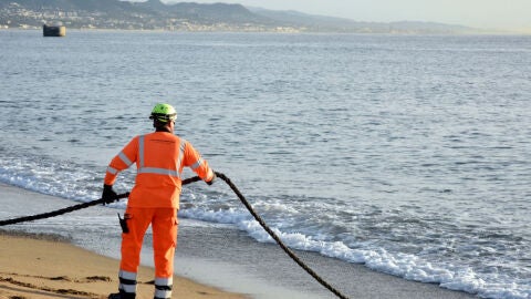 Imagen de archivo de un cable submarino