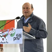 El presidente del PNV, Andoni Ortuzar, en un acto en Leioa El presidente del PNV, Andoni Ortuzar, en un acto en Leioa
