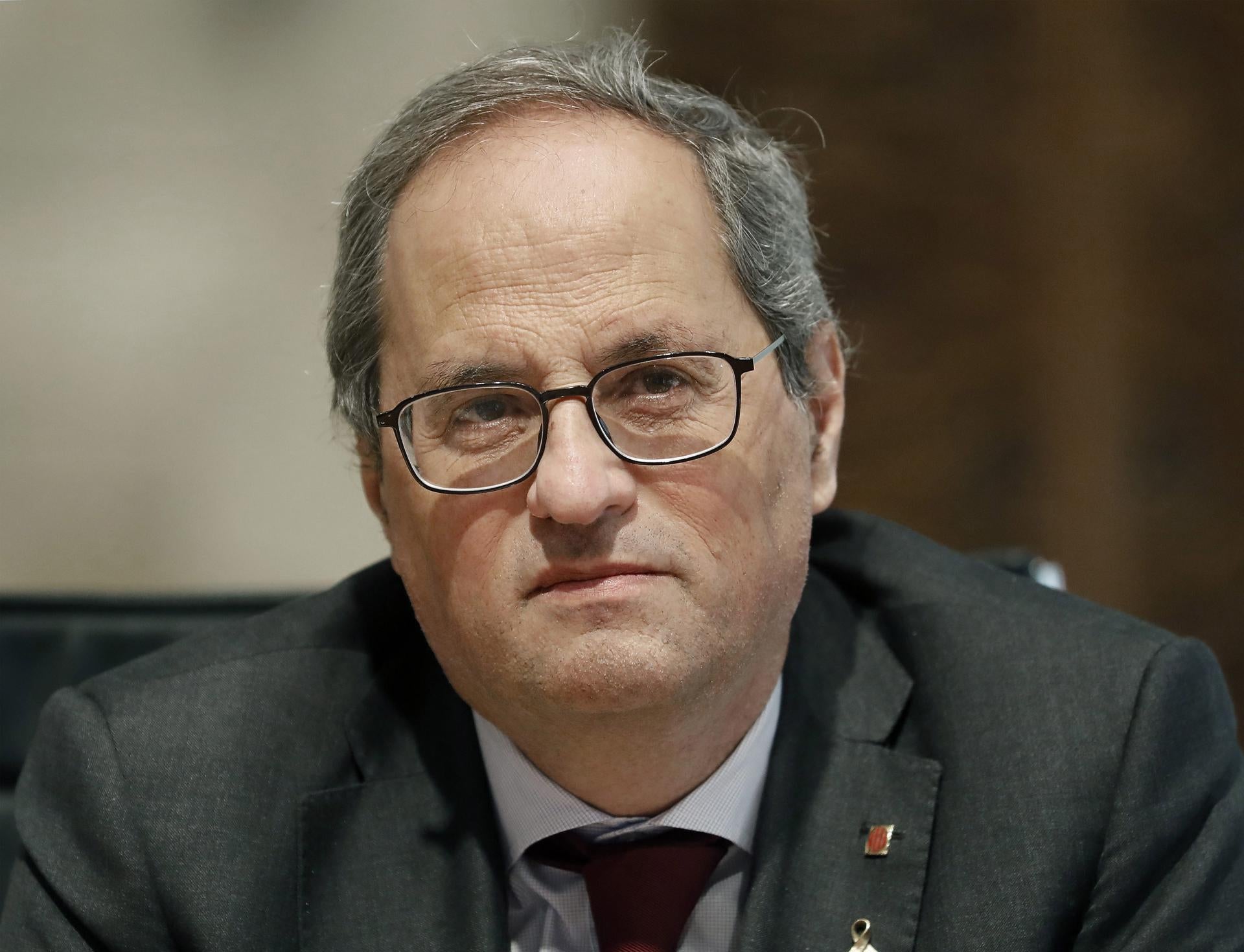 Quim Torra lleva por primera vez a España al Tribunal de Estrasburgo por el espionaje con Pegasus Quim Torra lleva por primera vez a España al Tribunal de Estrasburgo por el espionaje con Pegasus