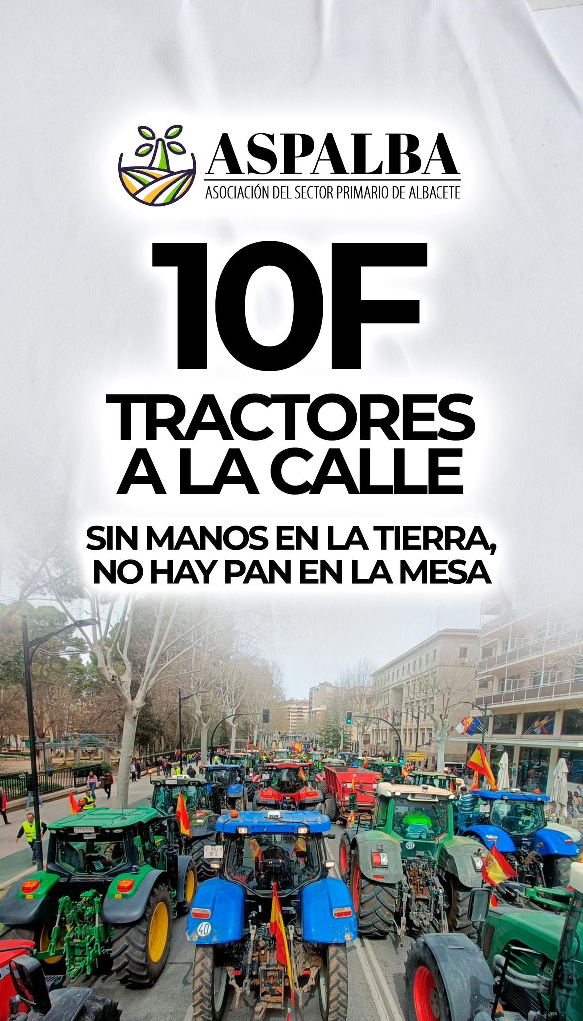 Los agricultores volverán a las calles de la ciudad este lunes 10 de febrero Los agricultores volverán a las calles de la ciudad este lunes 10 de febrero