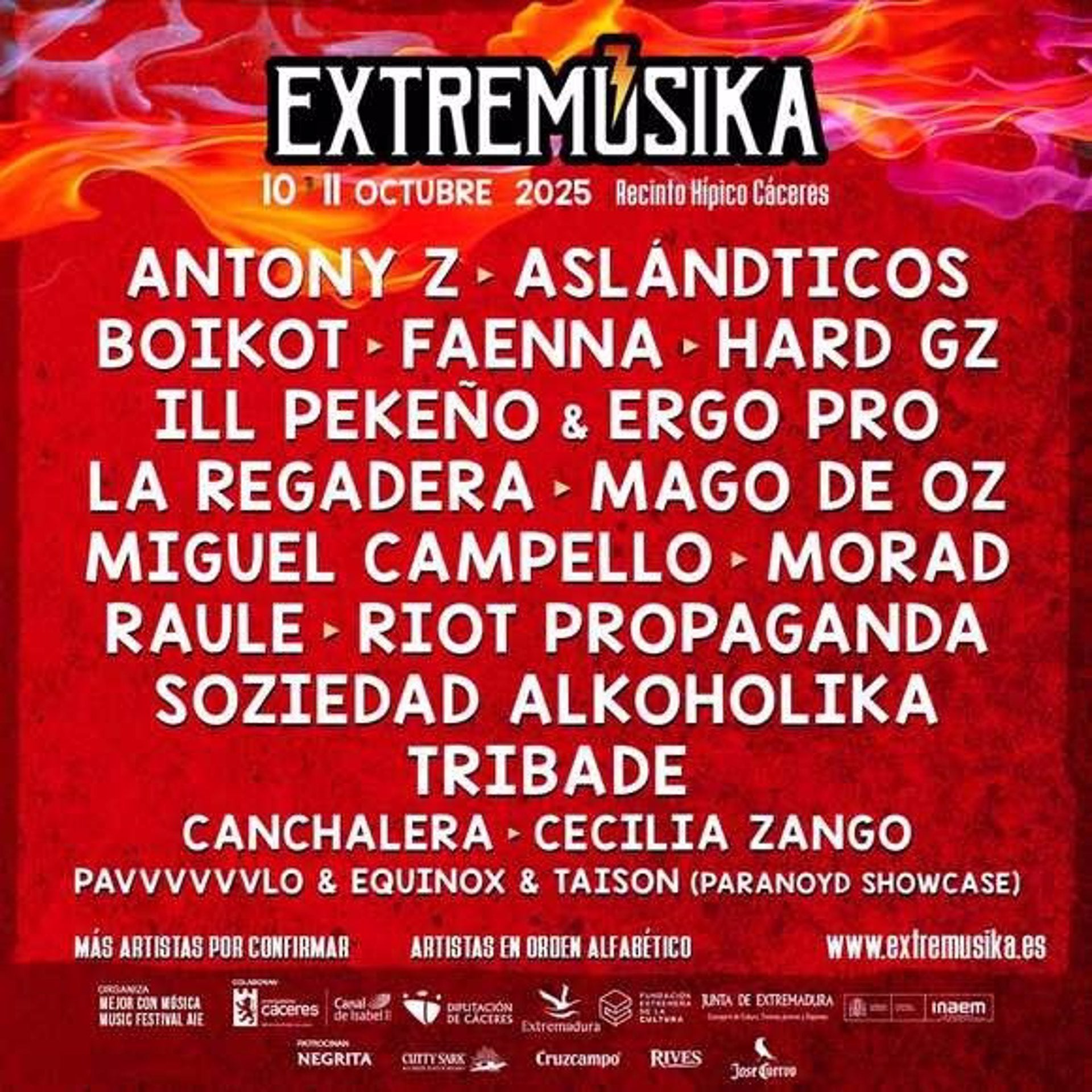 Nuevas confirmaciones para el Extremúsika cacereño con Mago de Oz, ILL Pekeño & Ergo Pro y Miguel Campello entre otros Nuevas confirmaciones para el Extremúsika cacereño con Mago de Oz, ILL Pekeño & Ergo Pro y Miguel Campello entre otros