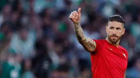Sergio Ramos durante un partido con el Sevilla Sergio Ramos durante un partido con el Sevilla