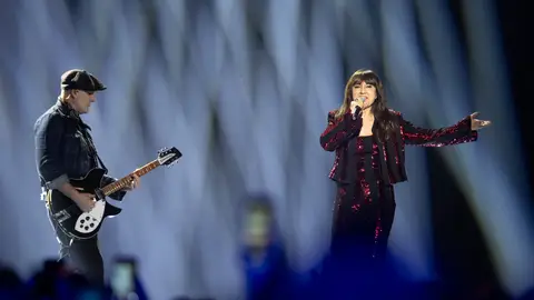 El grupo Amaral durante la gala final del Benidorm Fest 2025 El grupo Amaral durante la gala final del Benidorm Fest 2025