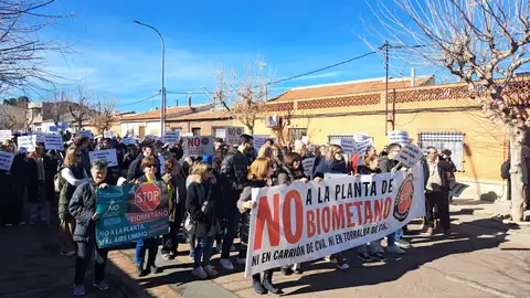 Manifestación en Carrión contra la planta de biometano Manifestación en Carrión contra la planta de biometano