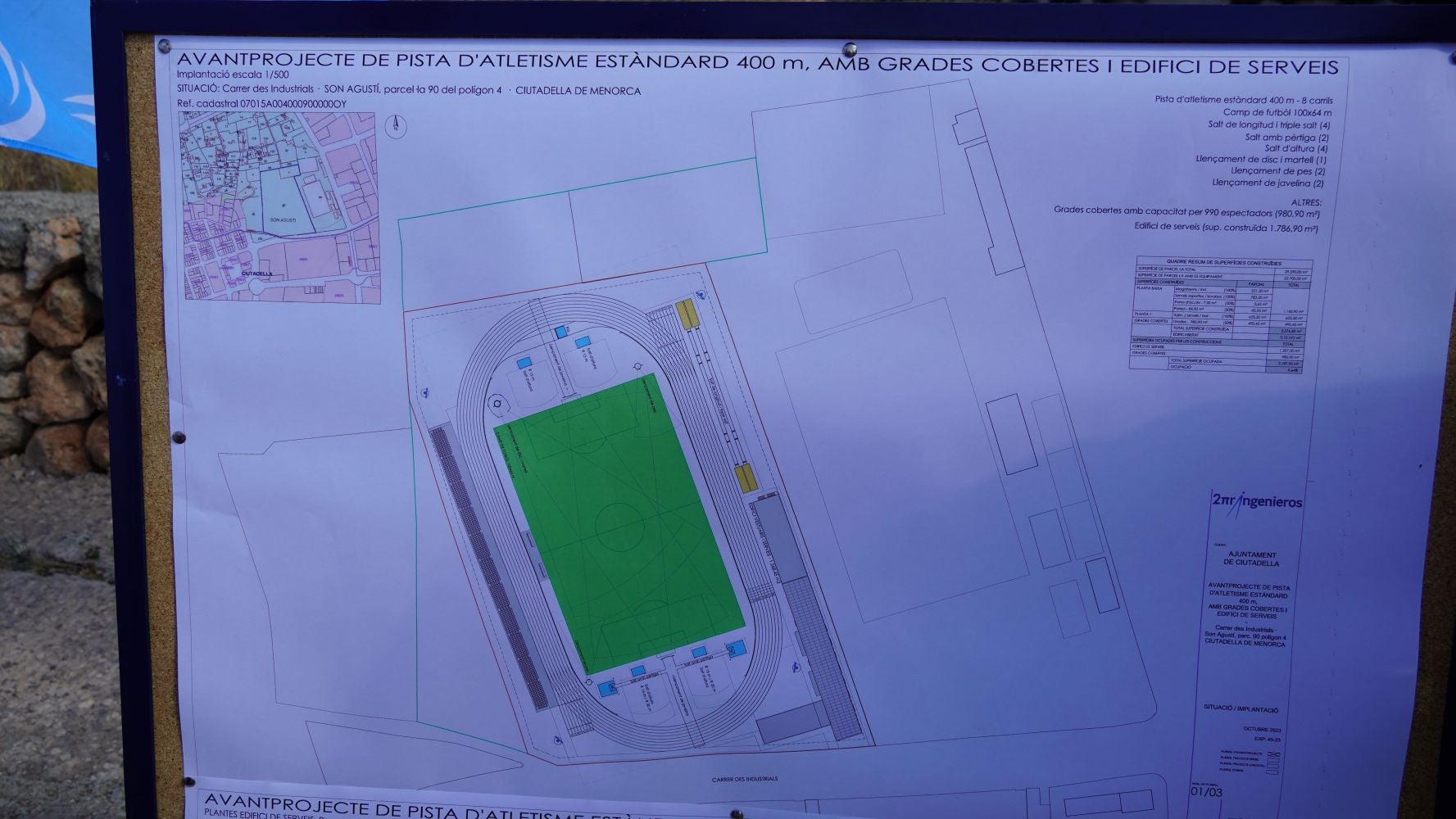 El Consell de Menorca licita la nueva pista de atletismo de Ciutadella por 349.000 euros El Consell de Menorca licita la nueva pista de atletismo de Ciutadella por 349.000 euros