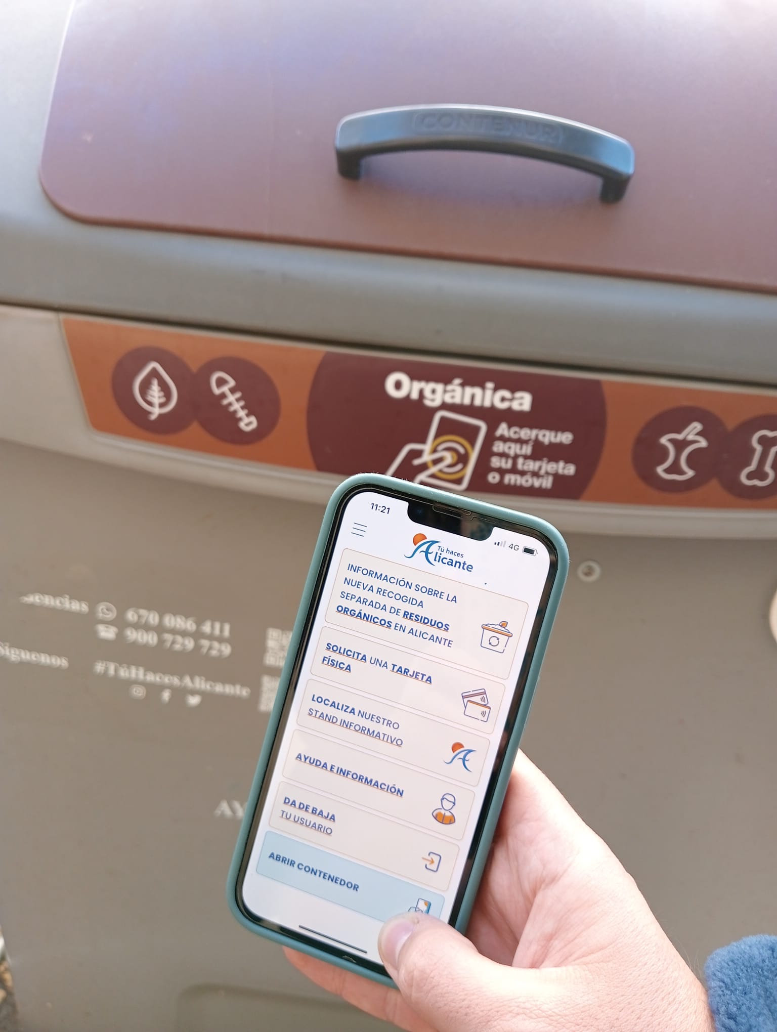 'Tu haces Alicante', la aplicación para abrir los contenedores marrones, ya es una realidad 'Tu haces Alicante', la aplicación para abrir los contenedores marrones, ya es una realidad