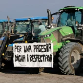 Protesta del sector agroalimentari, en una imatge d'arxiu Protesta del sector agroalimentari, en una imatge d'arxiu