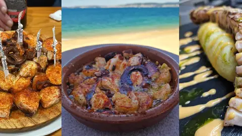 O Concello de Bueu organizará as II Xornadas de exaltación do polbo no mes de maio Diferentes pratos dos establecementos que participan (Pyramis-Casa Benito-Zarzamora)