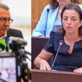 Toni Pérez (PP) y Cristina Escoda (PSOE)