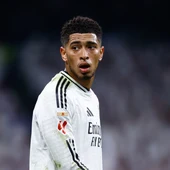 El jugador del Real Madrid, Jude Bellingham, durante el partido contra el Atlético de Madrid El jugador del Real Madrid, Jude Bellingham, durante el partido contra el Atlético de Madrid