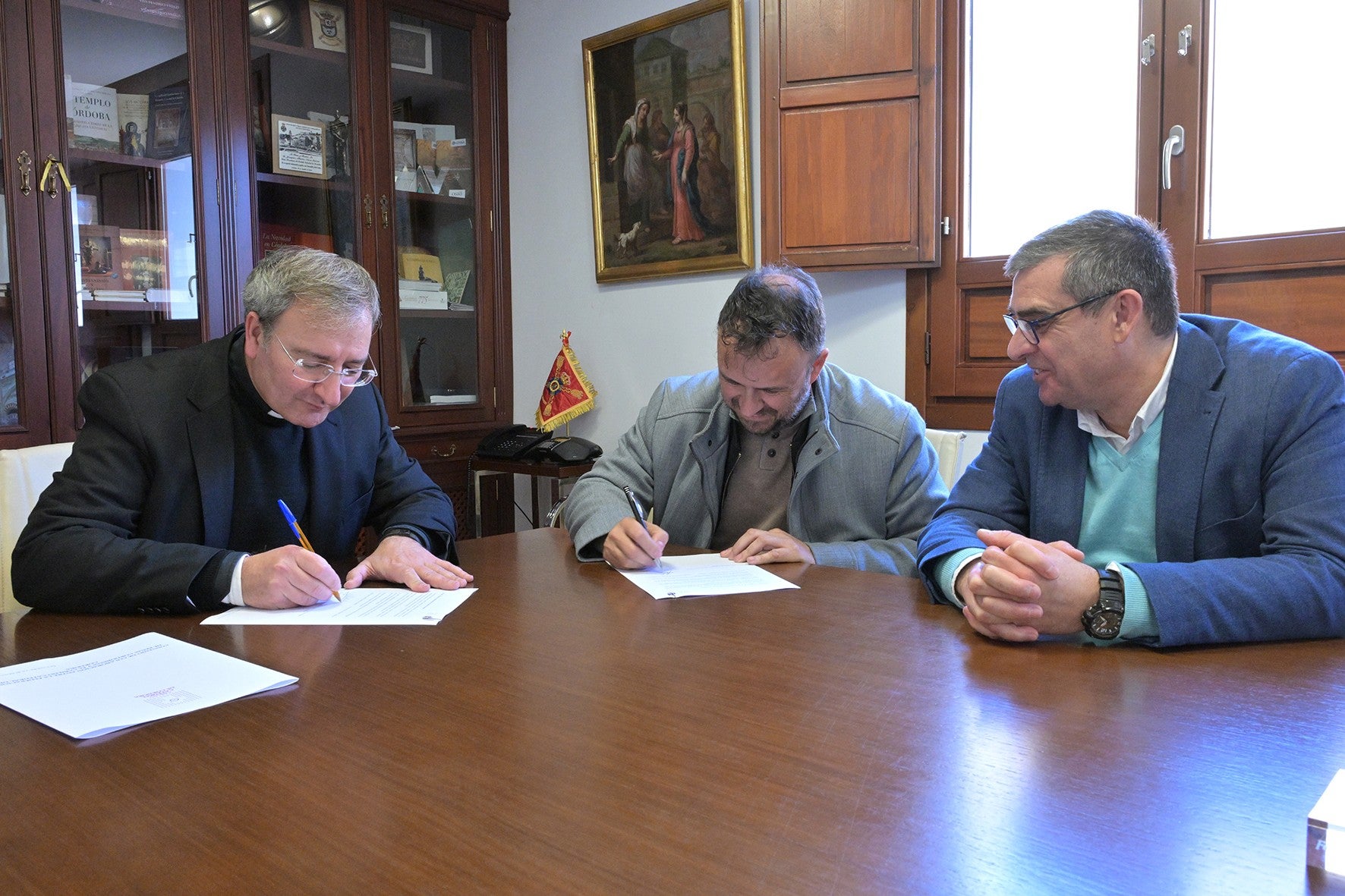 El Cabildo Catedral y la Federación de Peñas Cordobesas firman un convenio de colaboración El Cabildo Catedral y la Federación de Peñas Cordobesas firman un convenio de colaboración