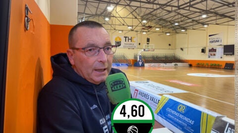 Dani Garc&iacute;a, entrenador del CB Naturavia Mor&oacute;n.