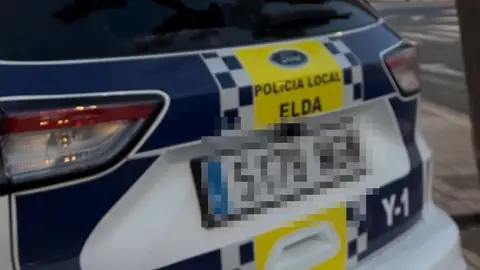 Vehículo de la Policía Local de Elda. Vehículo de la Policía Local de Elda.