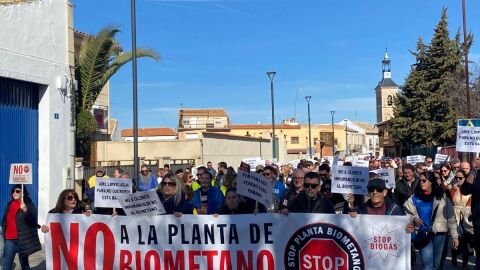 Manifestaci&oacute;n en Carri&oacute;n contra la planta de biometano