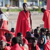 Migrantes llegados a El Hierro Canarias