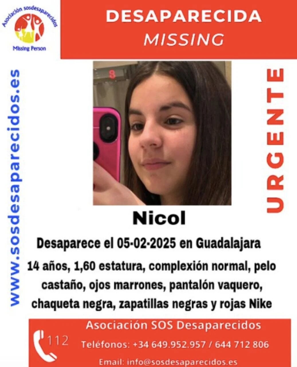 Se busca a una menor de 14 años desaparecida en Guadalajara Se busca a una menor de 14 años desaparecida en Guadalajara