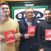 Jesús López de CGT, Enrique Reguero de UGT, Fernando Abella de USO y Elena Blasco de CC.OO Jesús López de CGT, Enrique Reguero de UGT, Fernando Abella de USO y Elena Blasco de CC.OO