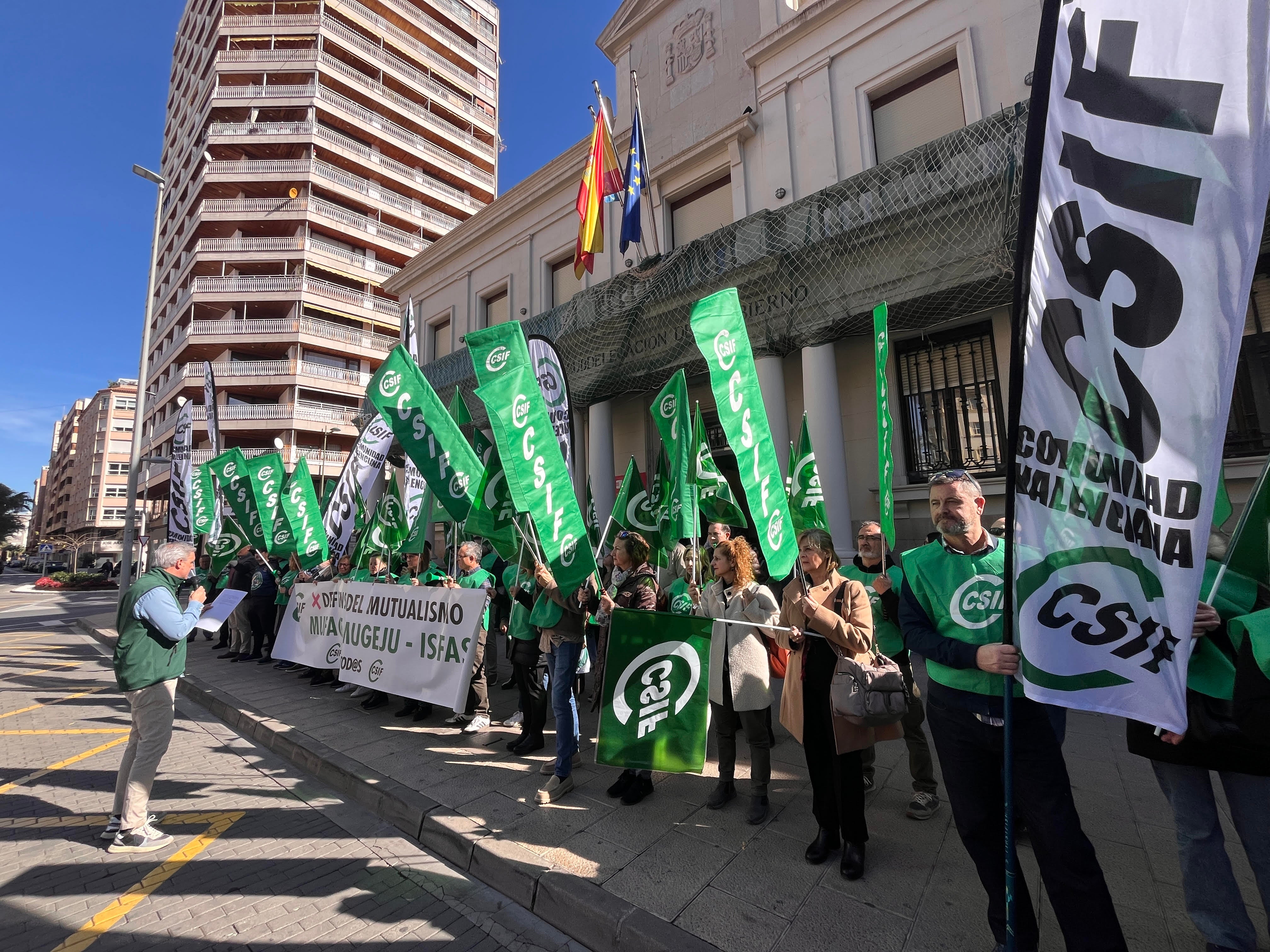 CSIF retoma las protestas en Castellón en defensa de Muface CSIF retoma las protestas en Castellón en defensa de Muface