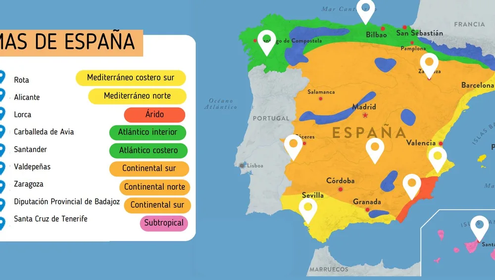Valdepeñas, ejemplo clima continental sur Valdepeñas, ejemplo clima continental sur