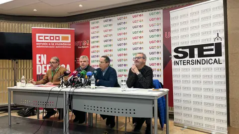 CCOO, UGT, CSIF y STEI. CCOO, UGT, CSIF y STEI.