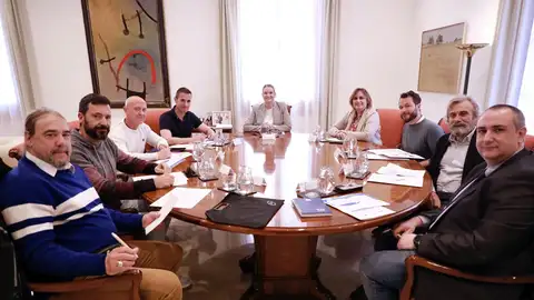 Reunión de la presidenta del Govern, Marga Prohens, con representantes de la plataforma Unisep Reunión de la presidenta del Govern, Marga Prohens, con representantes de la plataforma Unisep
