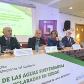 Samuel Moraleda, junto a Francisco Cañizares y Milagros Tolón Samuel Moraleda, junto a Francisco Cañizares y Milagros Tolón