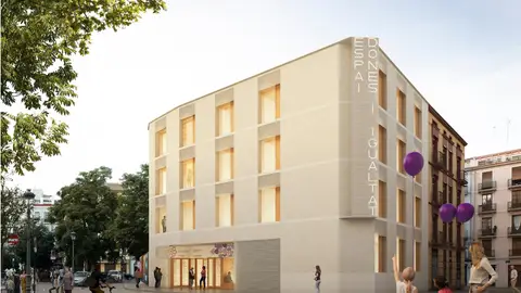 Figuración del edificio espai dona