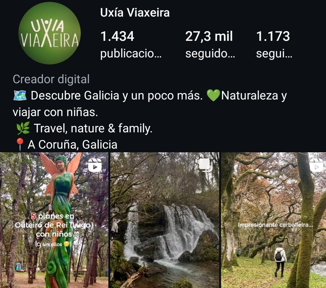 Viajes de naturaleza y familia con "Uxía Viaxeira" Viajes de naturaleza y familia con "Uxía Viaxeira"
