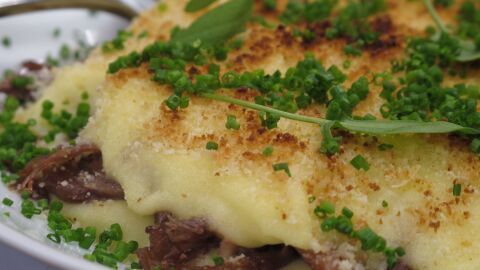 Receta de Robin Food: Parmentier de confit de pato