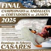Casares acoge este domingo la final del Campeonato de Andalucía de Cortadores de Jamón Casares acoge este domingo la final del Campeonato de Andalucía de Cortadores de Jamón