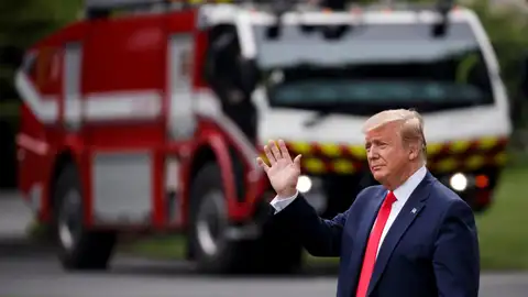 Fotografía de archivo en donde se ve al presidente estadounidense, Donald Trump. Fotografía de archivo en donde se ve al presidente estadounidense, Donald Trump.