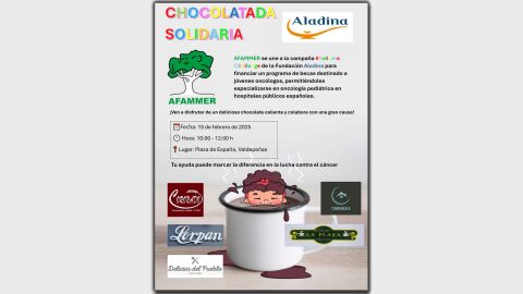 Chocolatada solidaria a beneficio de Fundaci&oacute;n Aladina