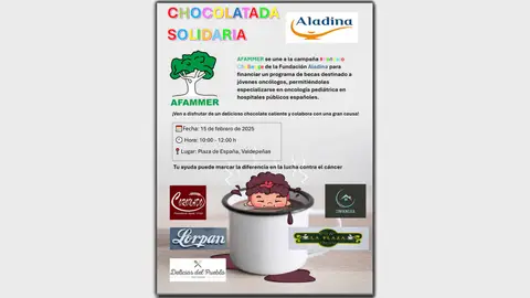 Chocolatada solidaria a beneficio de Fundación Aladina Chocolatada solidaria a beneficio de Fundación Aladina