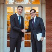 Pedro Sánchez i Salvador Illa a la Moncloa, en una matge d'arxiu