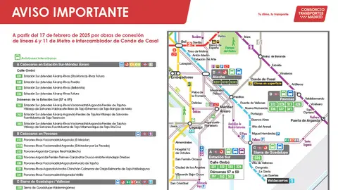 Arranca el Plan de Movilidad por las obras del intercambiador de Conde de Casal Arranca el Plan de Movilidad por las obras del intercambiador de Conde de Casal