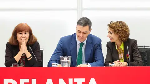 Pedro Sánchez y María Jesús Montero, en plena CEF./Foto Psoe Pedro Sánchez y María Jesús Montero, en plena CEF./Foto Psoe