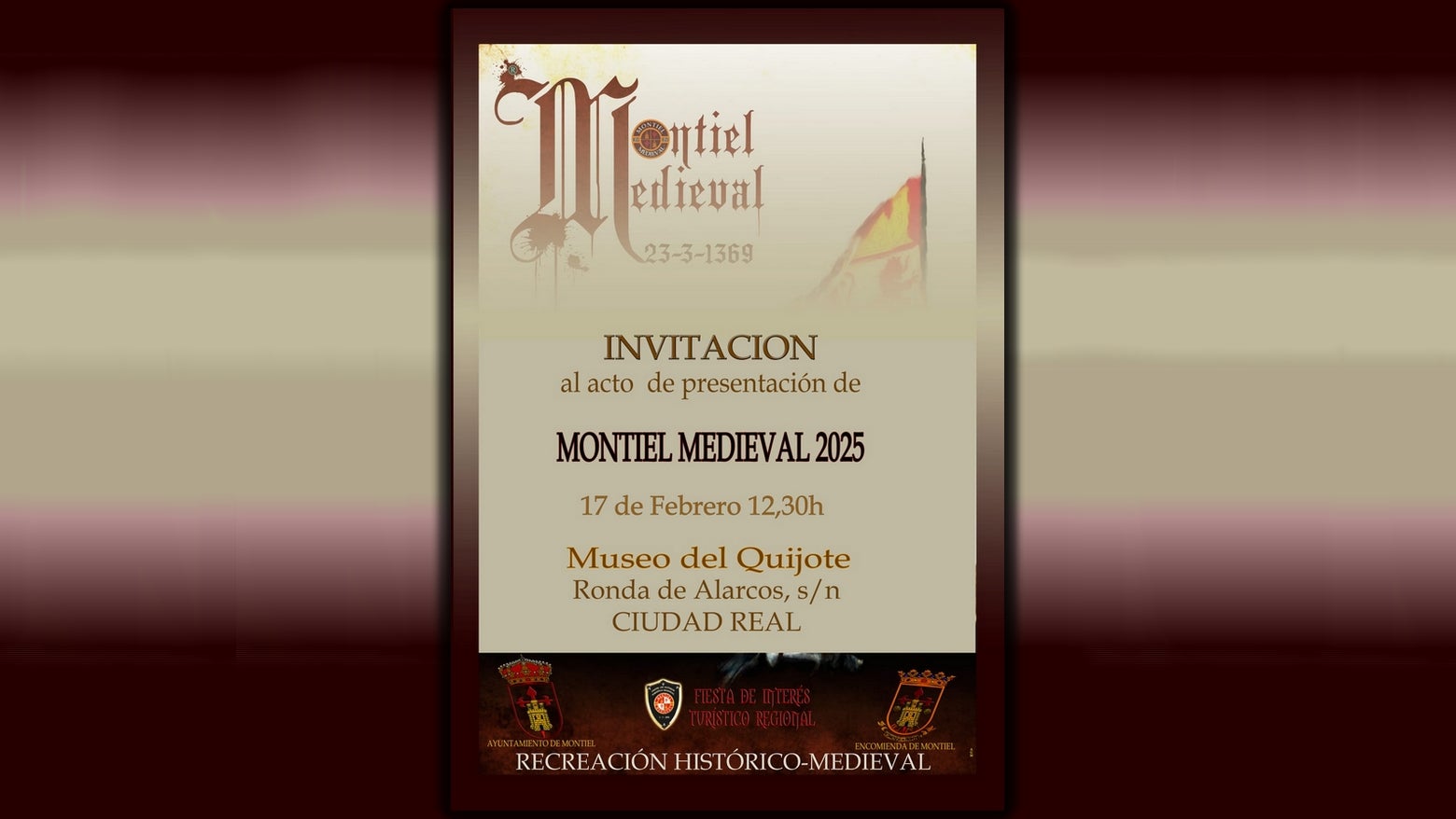 Montiel Medieval 49 edición tendrá a Lorena García Díez como pregonera Montiel Medieval 49 edición tendrá a Lorena García Díez como pregonera