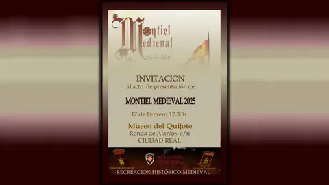 Cartel de la presentación de Montiel Medieval 2025 Cartel de la presentación de Montiel Medieval 2025