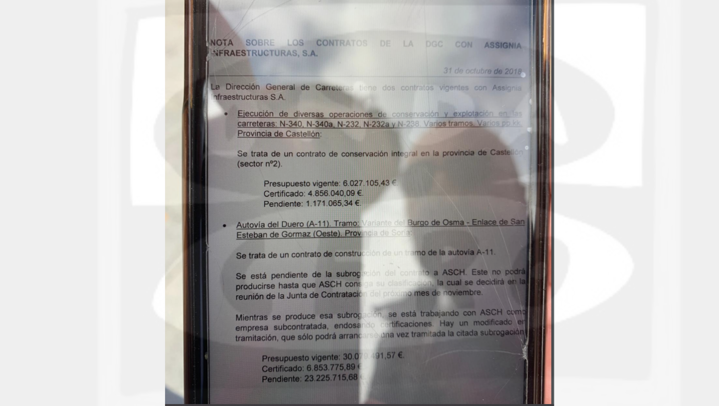 Las pruebas de Aldama: el reflejo de Koldo en una foto a una lista de adjudicaciones Las pruebas de Aldama: el reflejo de Koldo en una foto a una lista de adjudicaciones